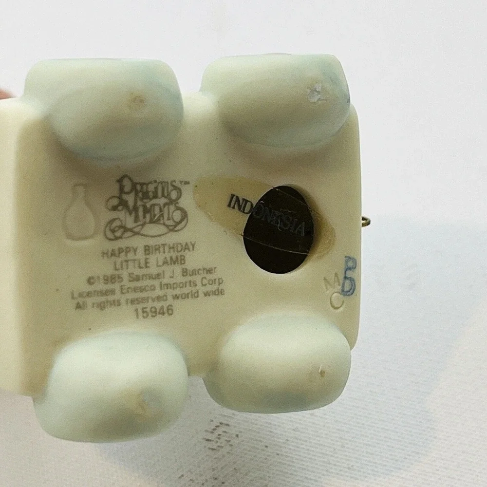 Precious Moments Happy Birthday Little Lamb Year 1 One Birthday Train Piece 1985